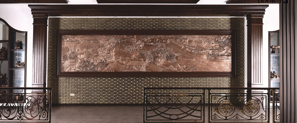 中國傳世名畫《清明上河圖》,純手工古法鑄造